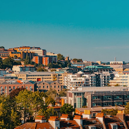 A picture of Bristol with Charge Points near by