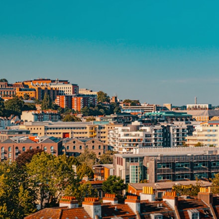 A picture of Bristol with Charge Points near by